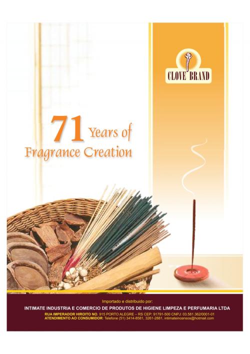 CATÁLOGO INCENSOS INTIMATE CLOVE